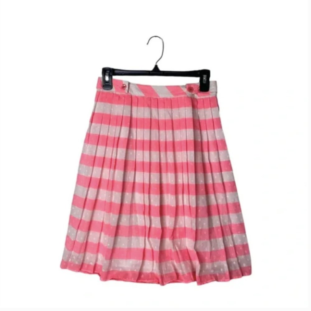 Lilly Pulitzer Virginia Striped Pleated Skirt Size 4